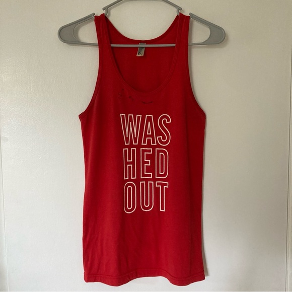 2013 Autographed Red Washed Out Tank Top - Women’s XS - Picture 1 of 6